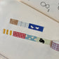 Pion Slim Washi Tape, Cat on the Rug, 2 designs