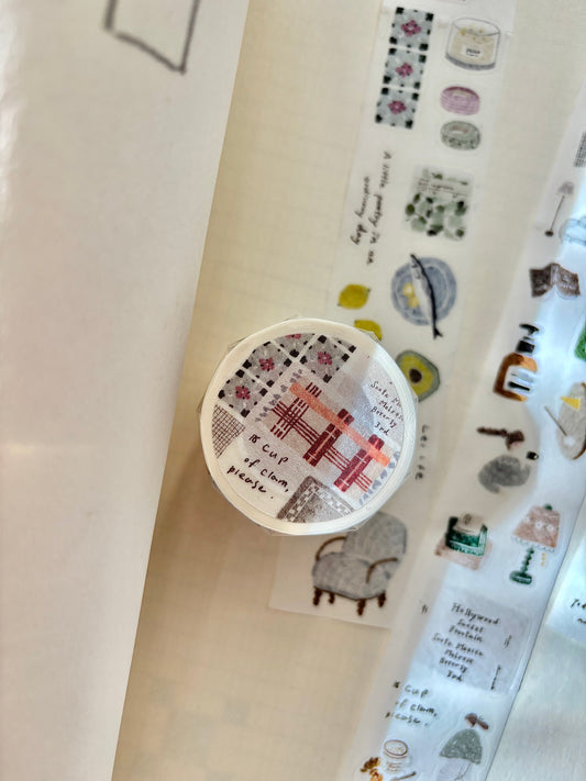 Pion "Cozy Mood" Kiss-Cut Washi Tape