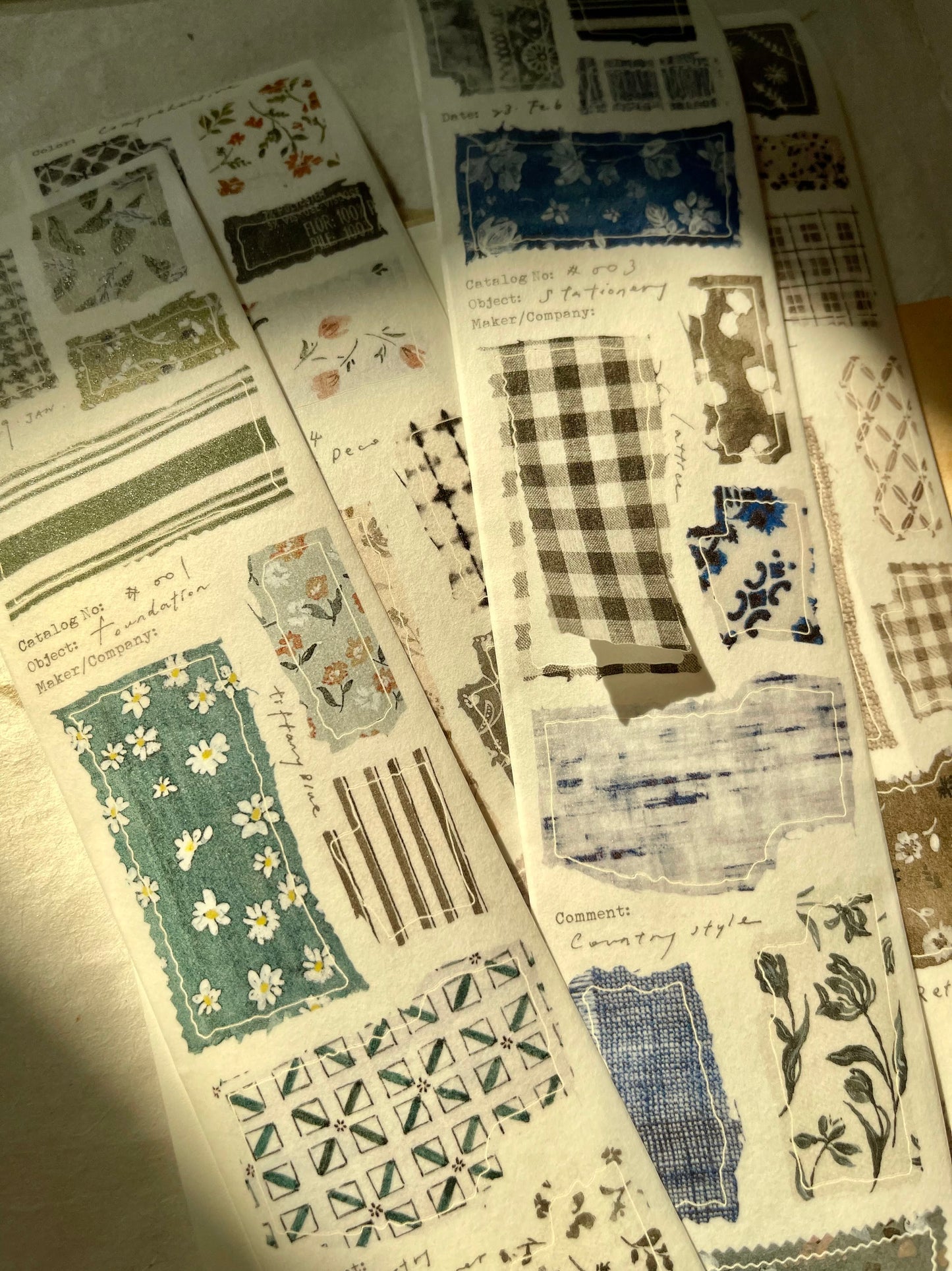 Pion "Floral Cloth" Die-Cut Washi Tape