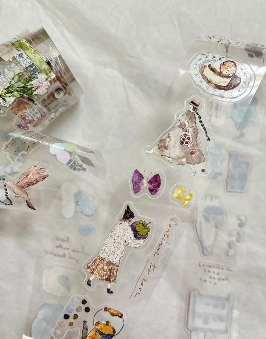 Pion "mini girl" Kiss-Cut Clear PET Tape