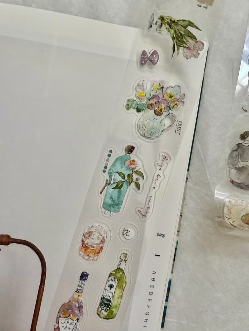 Pion "mini girl" Kiss-Cut Clear PET Tape