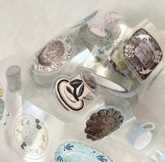 Pion "Pottery" Kiss-Cut Clear PET Tape