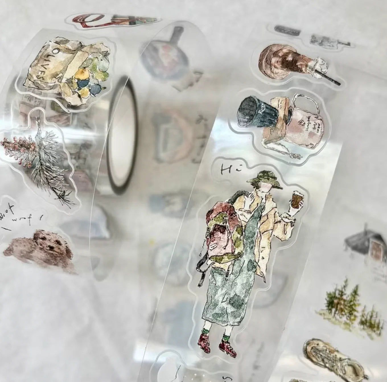 Pion "Solo Travel" Kiss-Cut Clear PET Tape