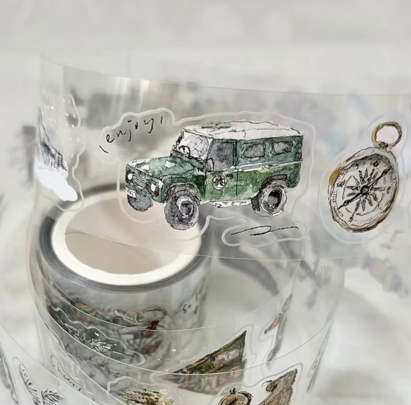 Pion "Solo Travel" Kiss-Cut Clear PET Tape