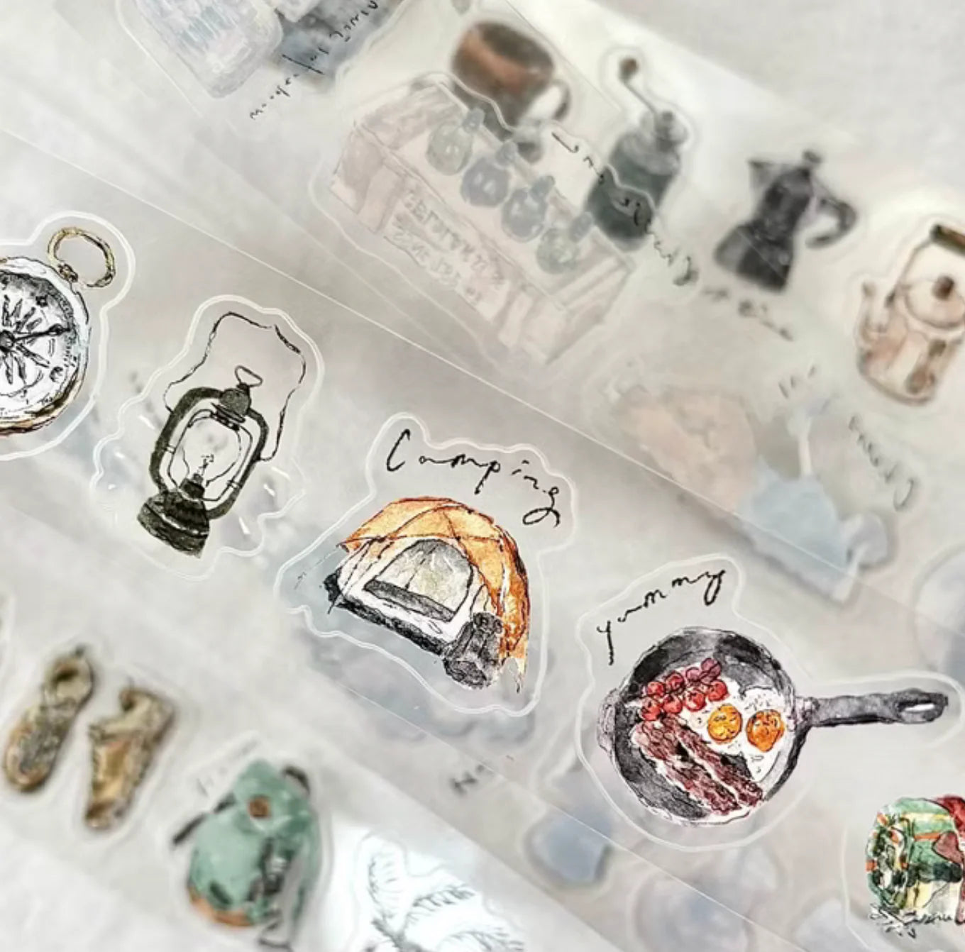 Pion "Solo Travel" Kiss-Cut Clear PET Tape