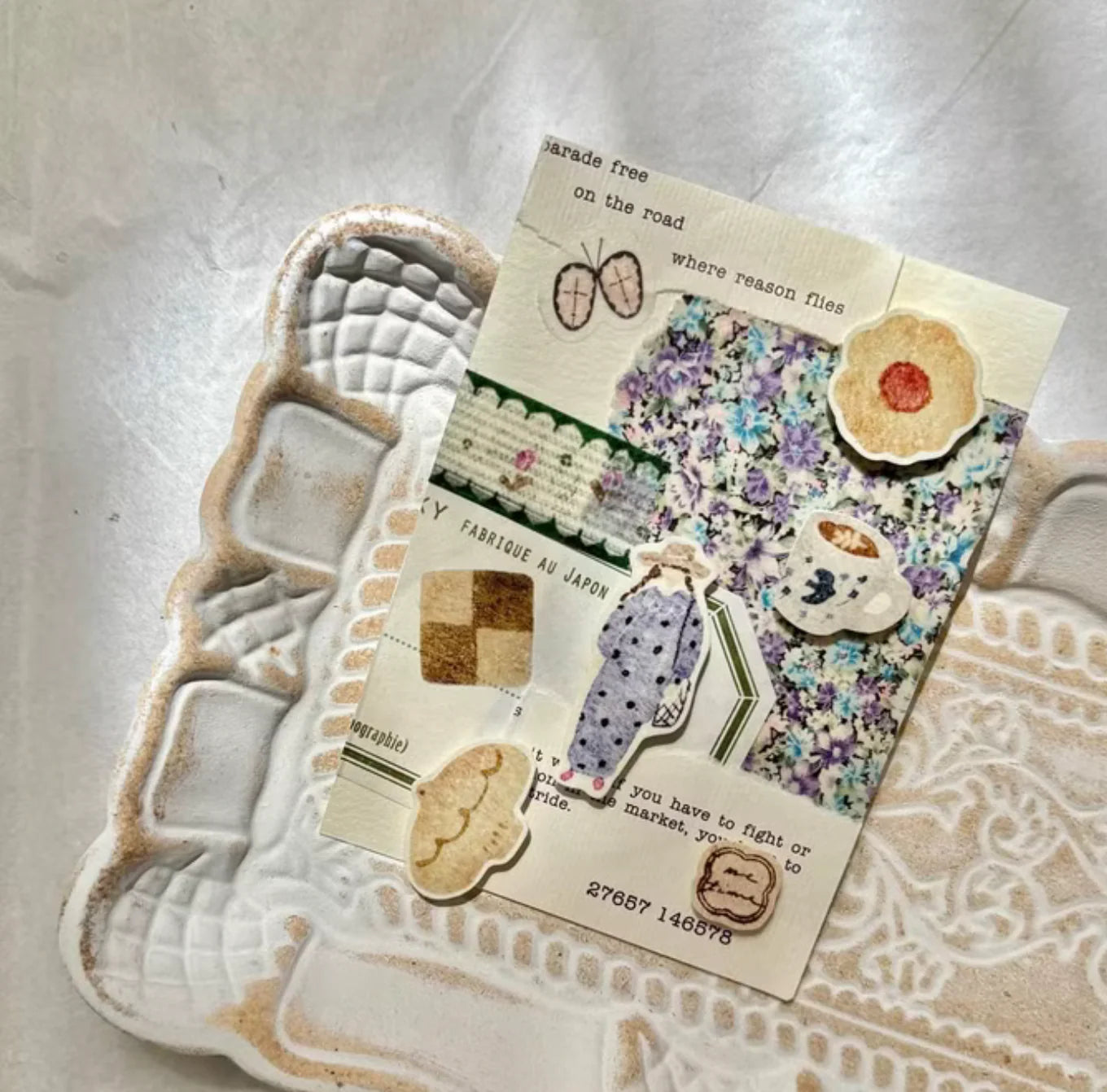 Pion "Afternoon Tea" Kiss-cut Washi Tape