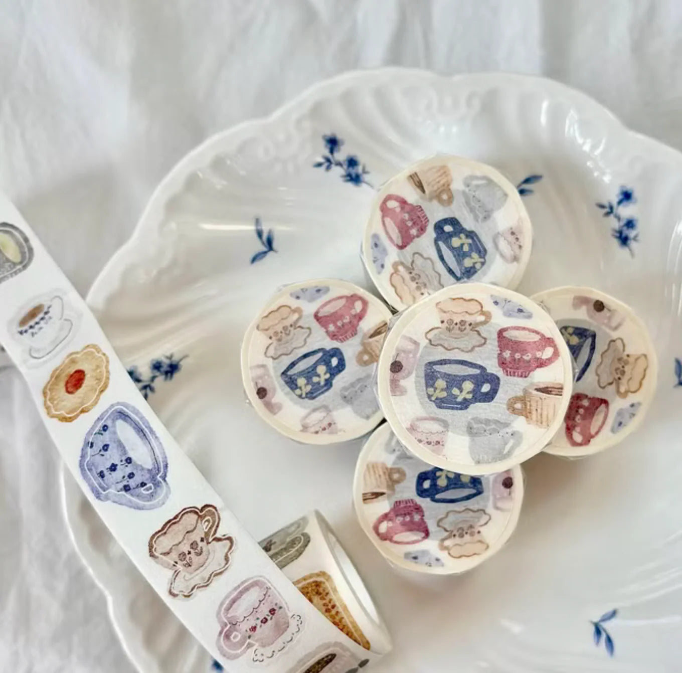 Pion "Afternoon Tea" Kiss-cut Washi Tape