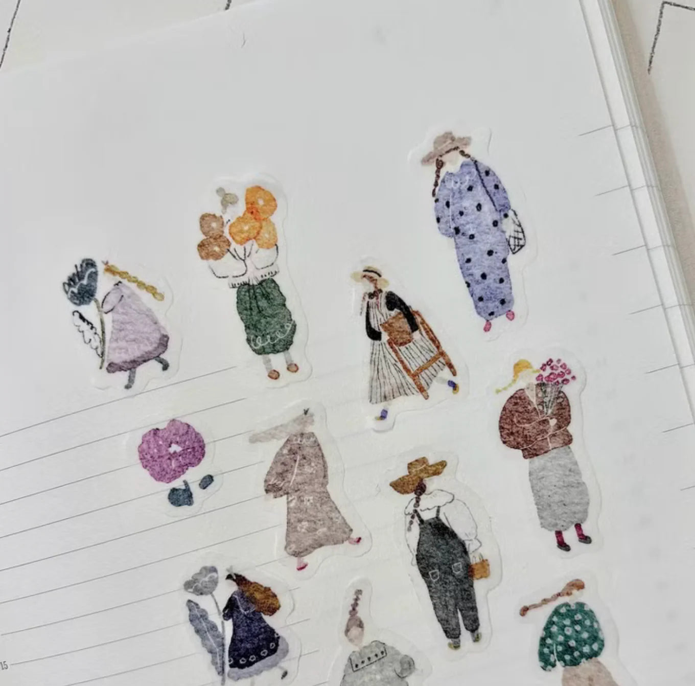 Pion "Artsy Girl" Kiss-cut Washi Tape