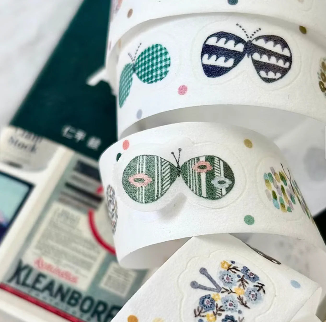 Pion "Butterfly" Kiss-cut Washi Tape