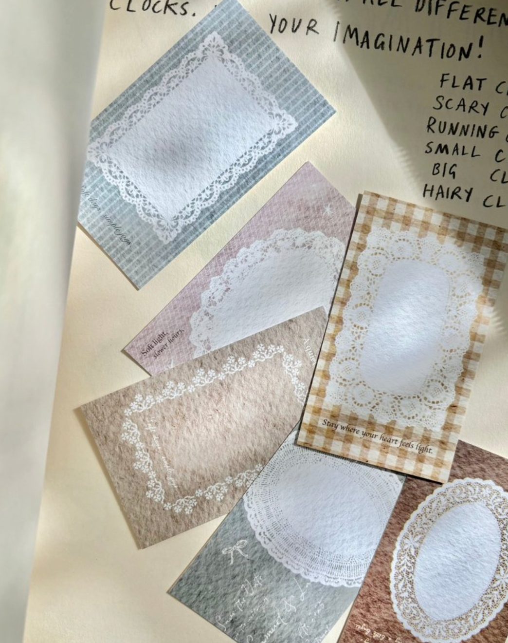 Pion Memo Card Set - Lace Frame