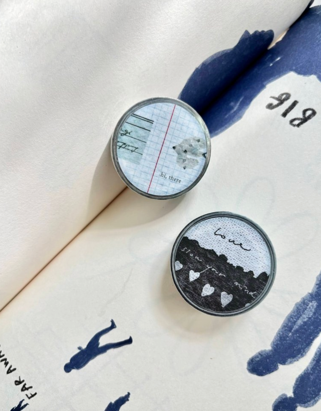 Pion Slim Washi Tape, 2 designs