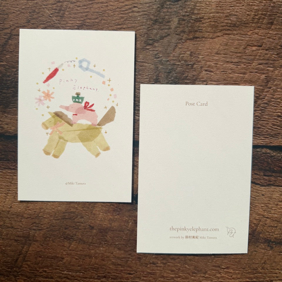 Pinky Elephant x Miki Tamura Post Card