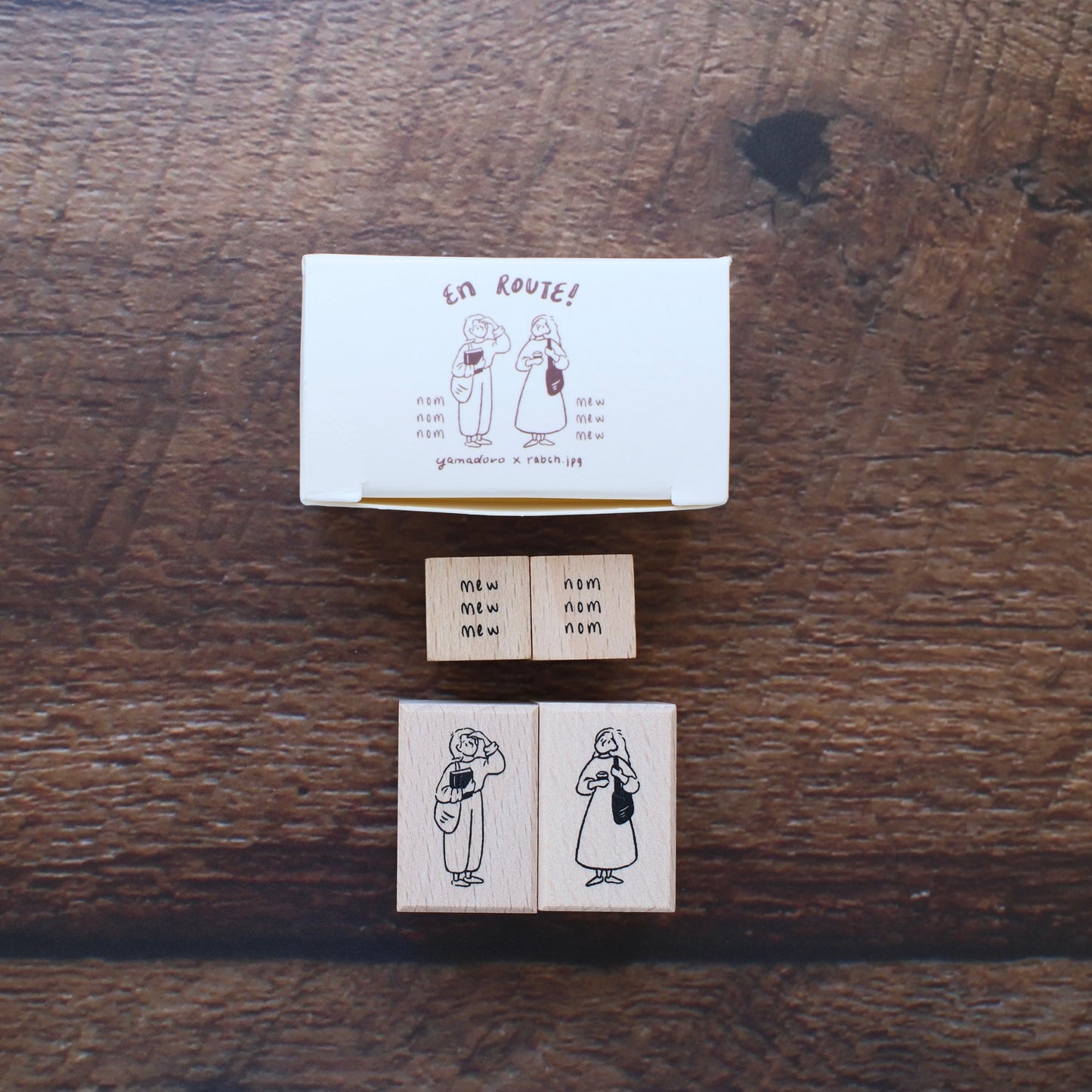 rabch.jpg x Yamadoro Rubber Stamp Set - En Route