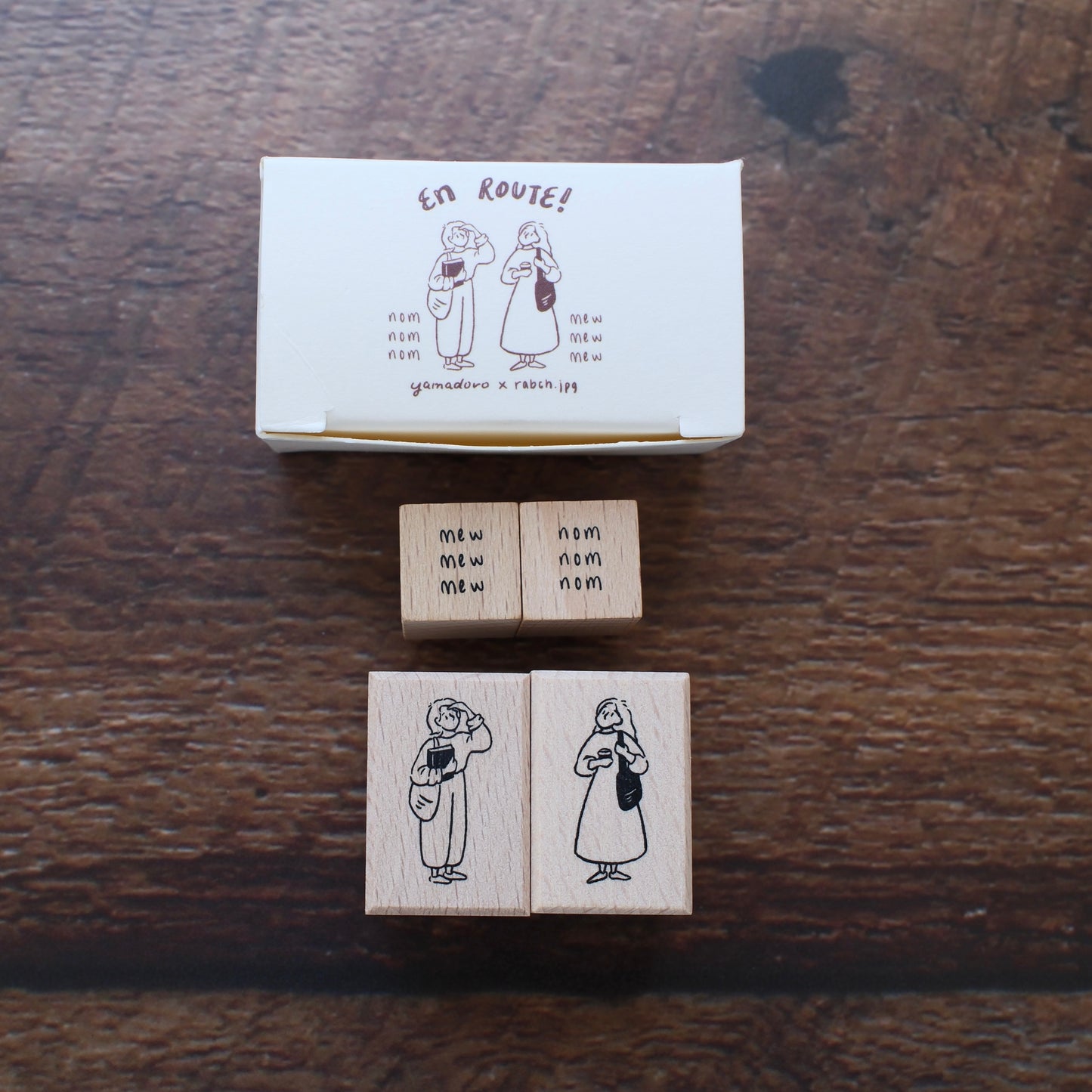rabch.jpg x Yamadoro Rubber Stamp Set - En Route