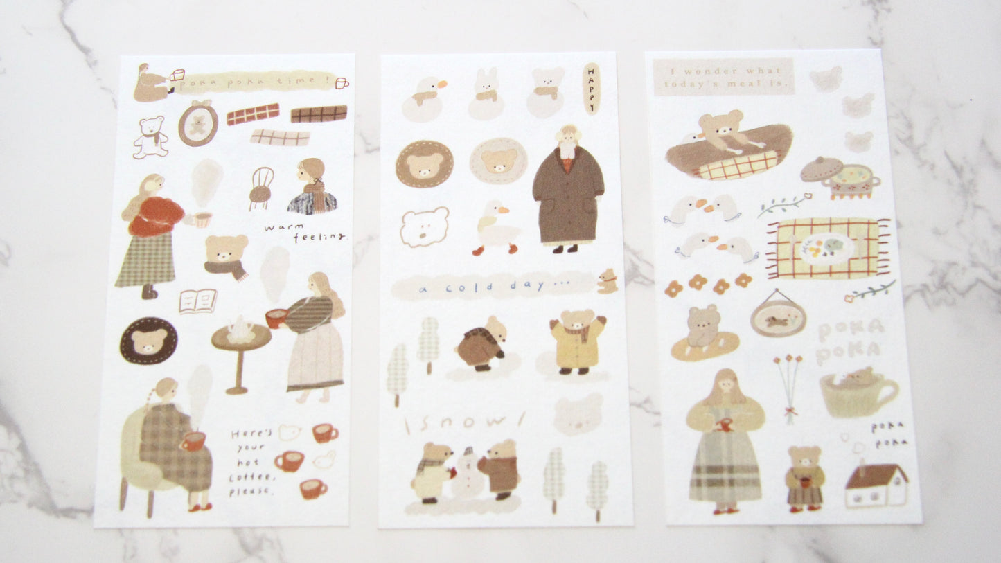 ranmyu washi sticker set - Cozy Season