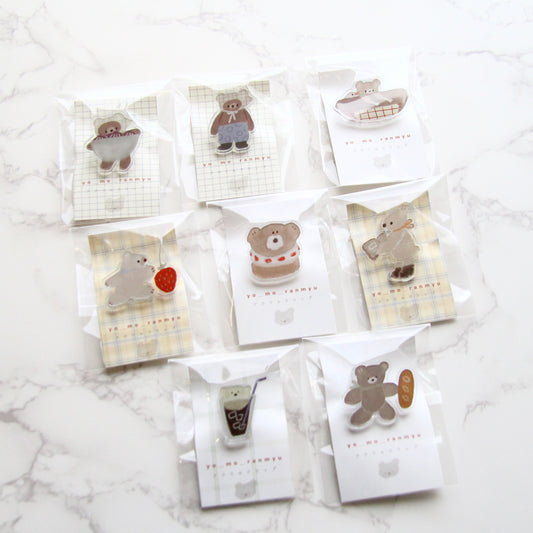 ranmyu Acrylic Clips - Food and Cooking Collection