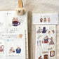 ranmyu washi sticker set - It's Coffee Time