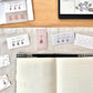 ranmyu washi sticker set - Design Seal - Perforated