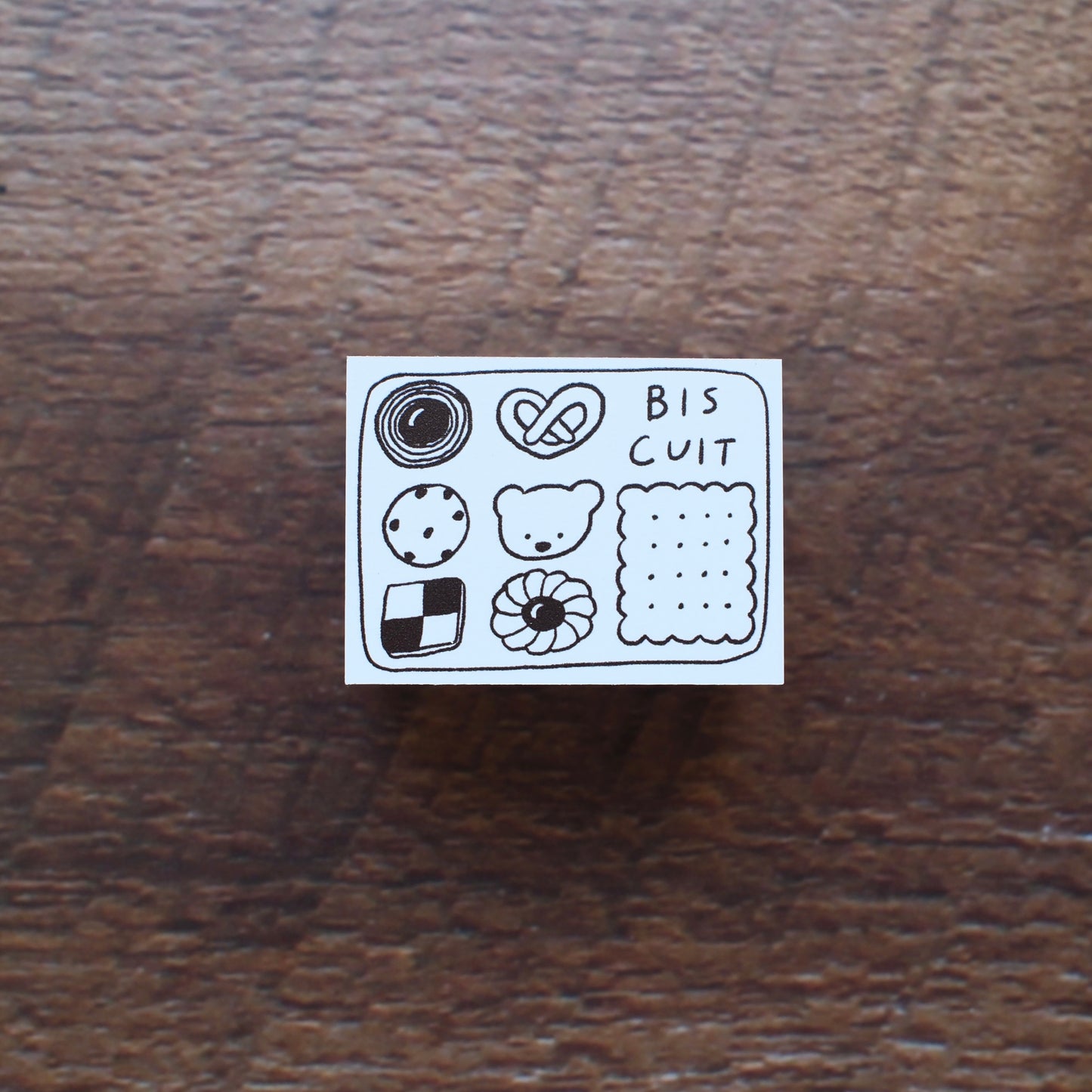 ranmyu Rubber Stamp - Kuma Cookie Tin