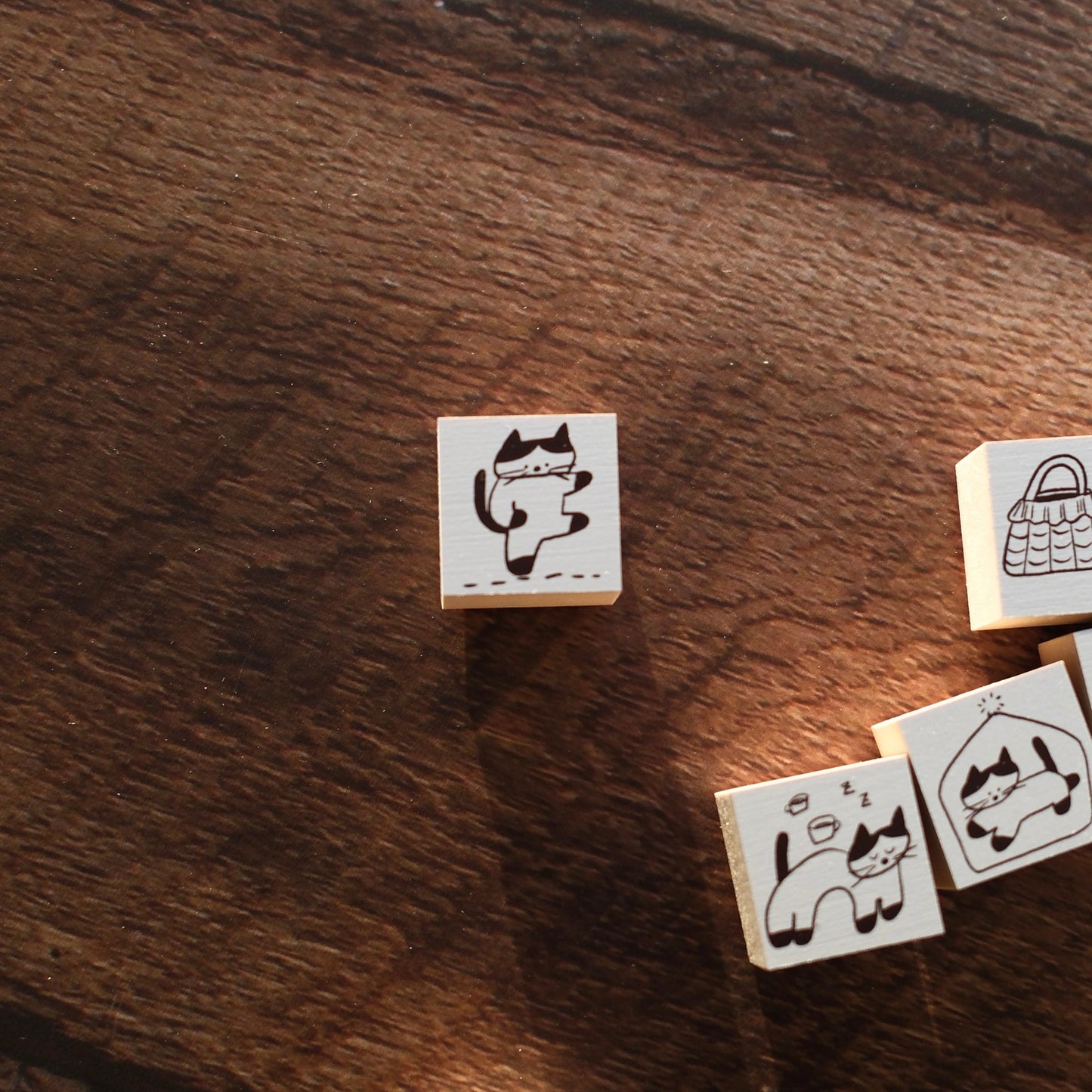 ranmyu Rubber Stamp - 2.5x2.5cm, 6 designs