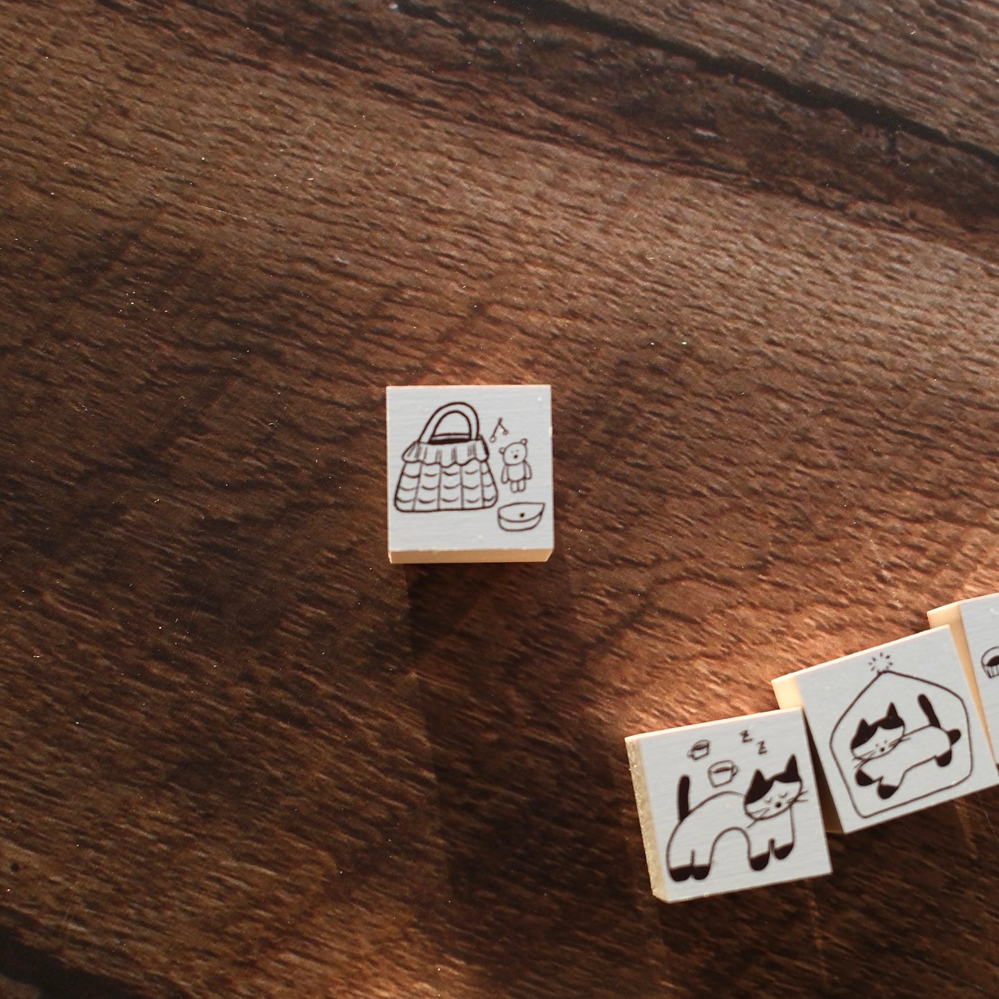 ranmyu Rubber Stamp - 2.5x2.5cm, 6 designs