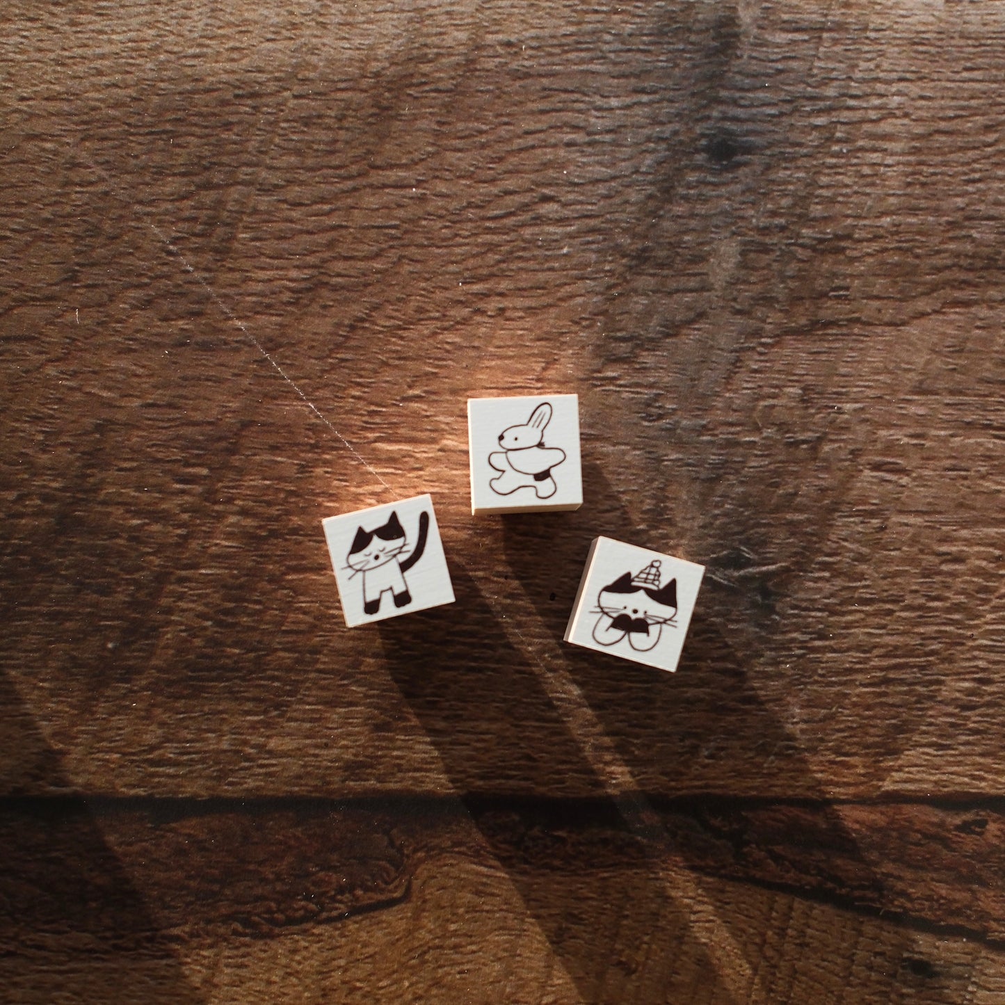 ranmyu Rubber Stamp - 2x2cm, 3 designs