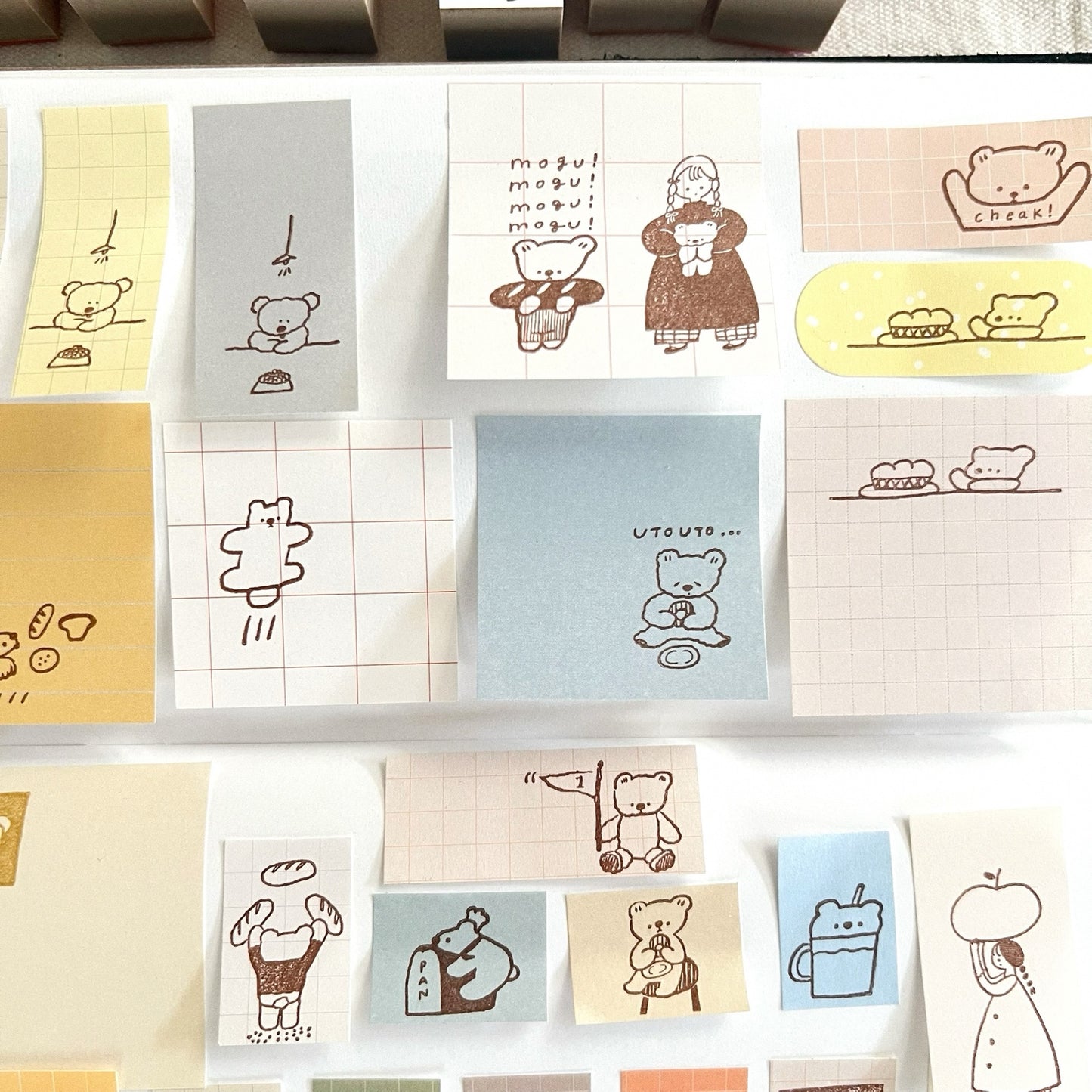 ranmyu Rubber Stamp - Kuma Holding A Flag