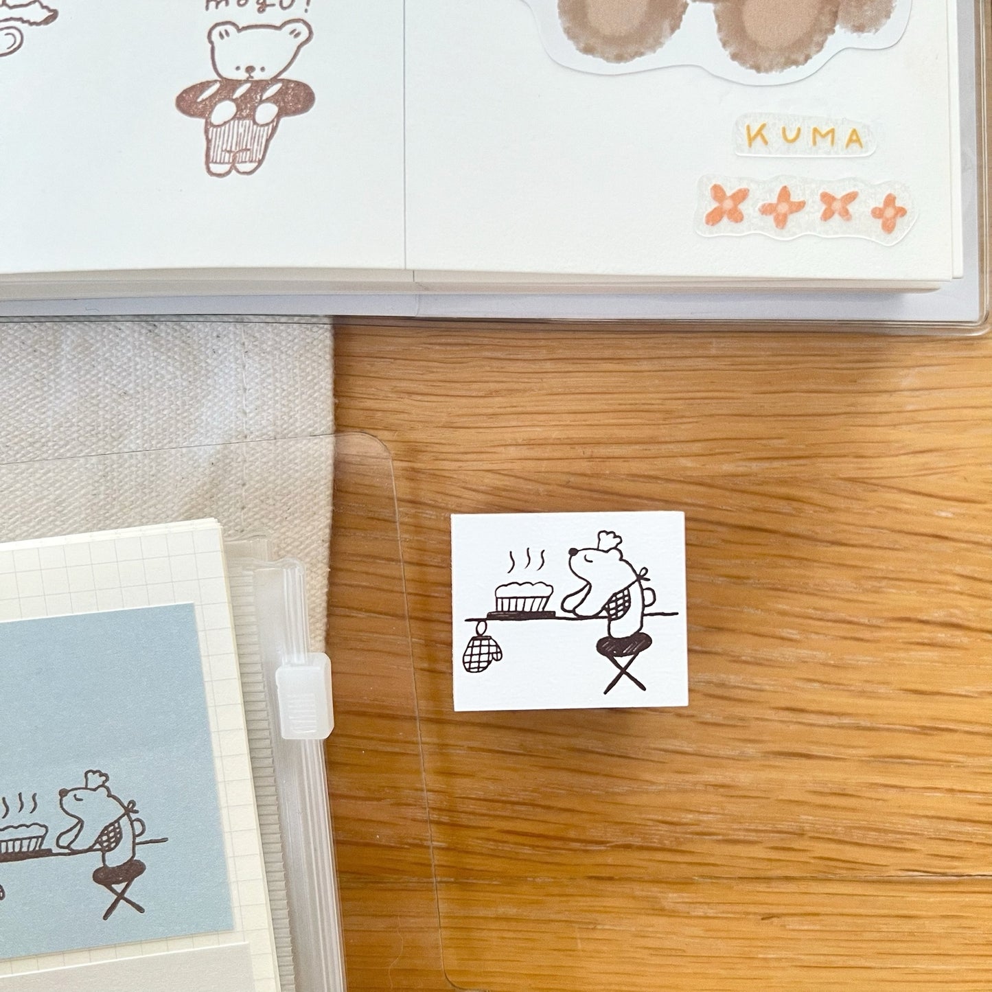 ranmyu Rubber Stamp - Fresh Bakery Kuma