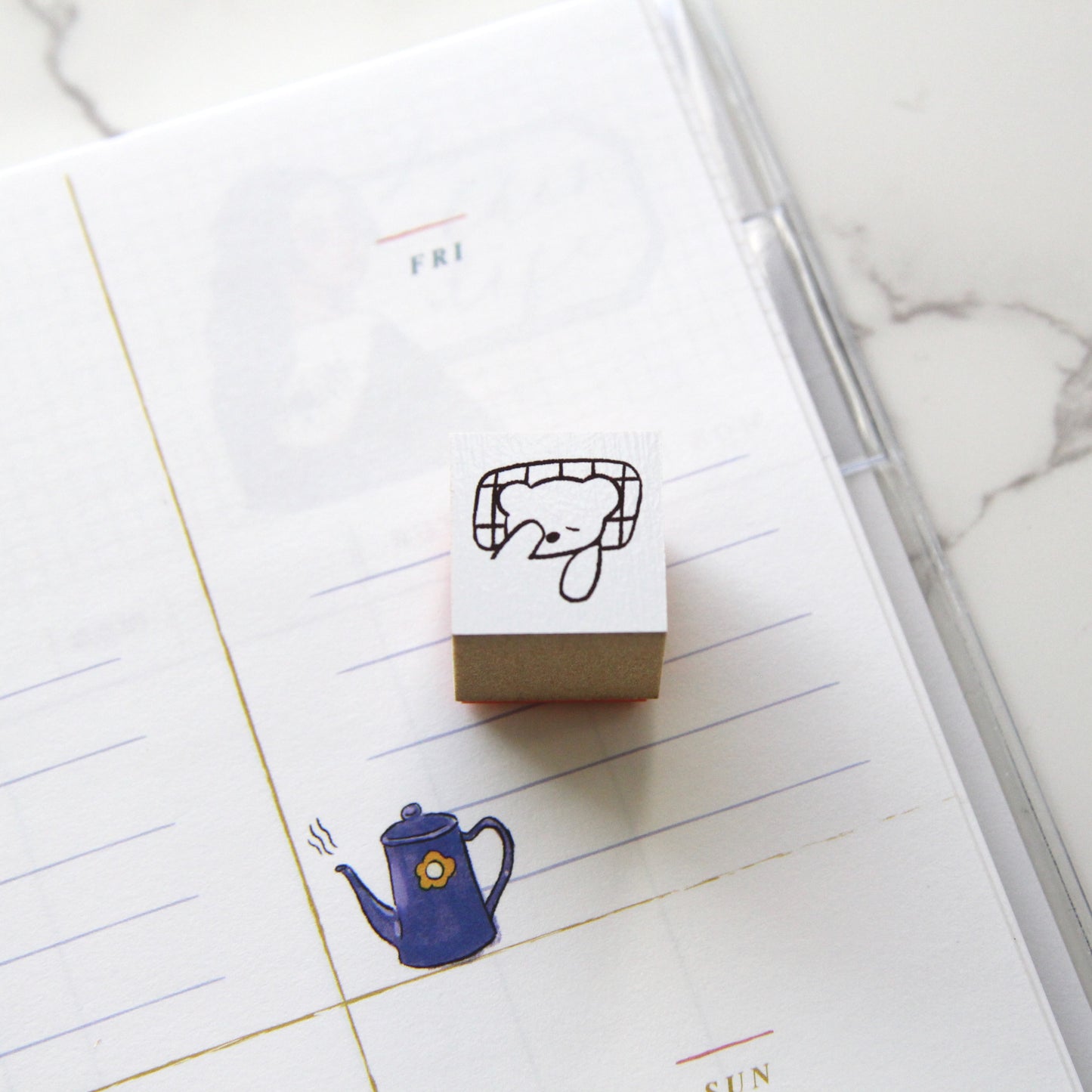 ranmyu Rubber Stamp - Sleepy Bear