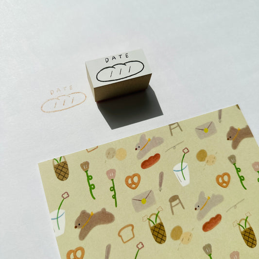 ranmyu Rubber Stamp - Date Baguette