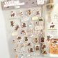 ranmyu Sticker Sheet - Brown Kuma Picnic