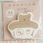 ranmyu die-cut Sticky Notes - Food and Kuma
