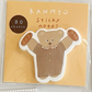 ranmyu die-cut Sticky Notes - Kuma Holding Bread