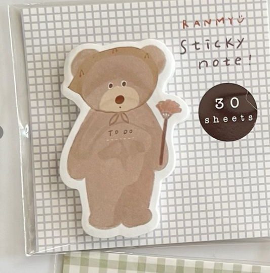 ranmyu die-cut Sticky Notes - To Do List on Bear