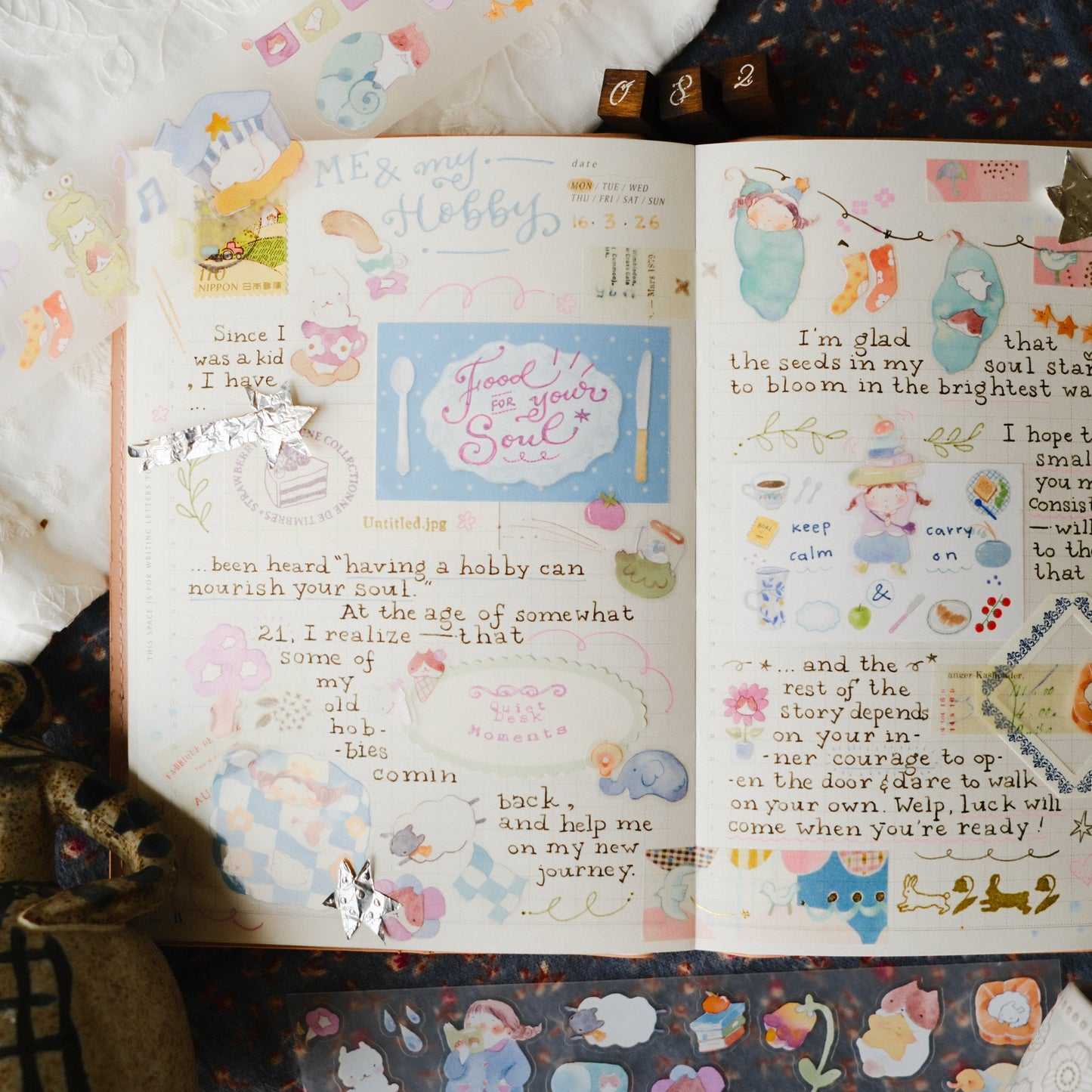 Teayou Kiss-cut PET Tape -  Reading Sleeping