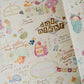 Teayou Kiss-cut Washi Tape Mini Booklet - Reading Sleeping