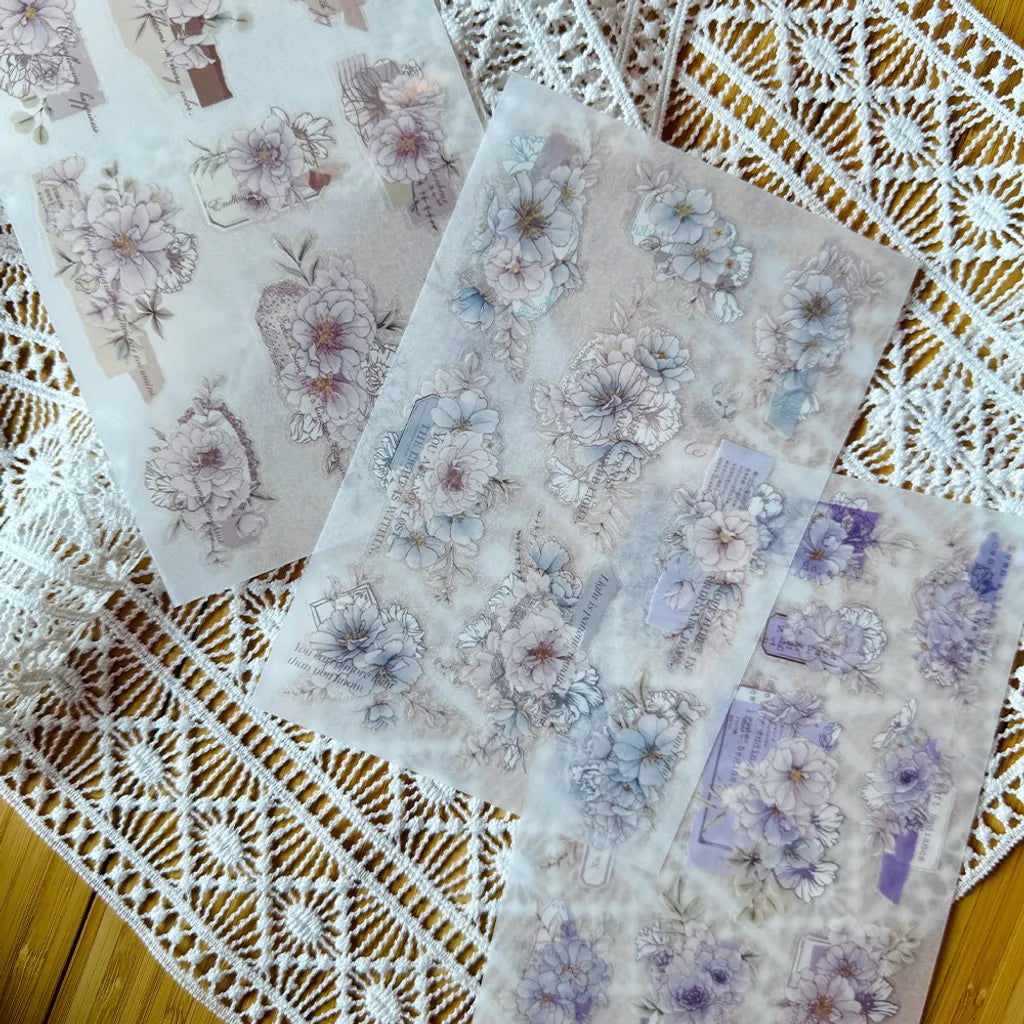Loidesign Print-On Sticker Set - Rose in the Morning Light