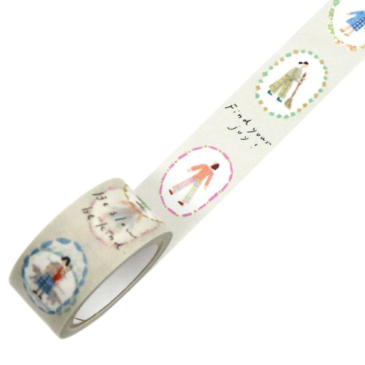 Miki Tamura x Saien Washi Art Washi Tape - Find your joy