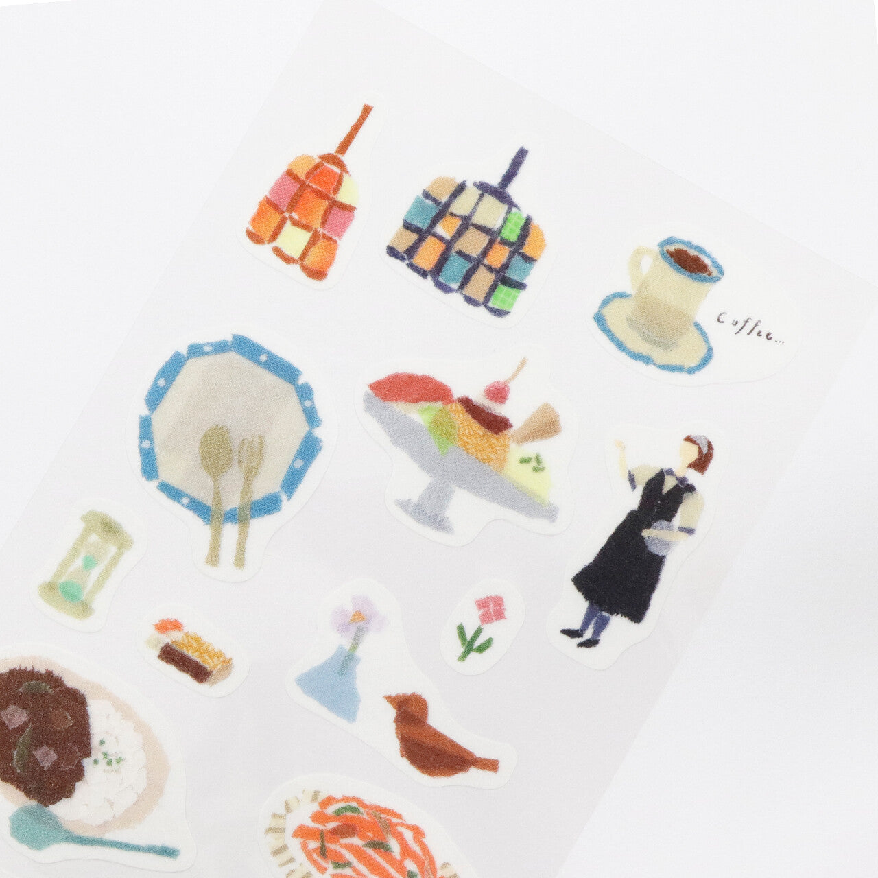 Saien x Miki Tamura Washi Art Sticker Sheet - Parlor
