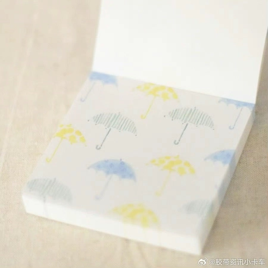 Seitousha Block Memo Pad - Umbrella - Limited Edition