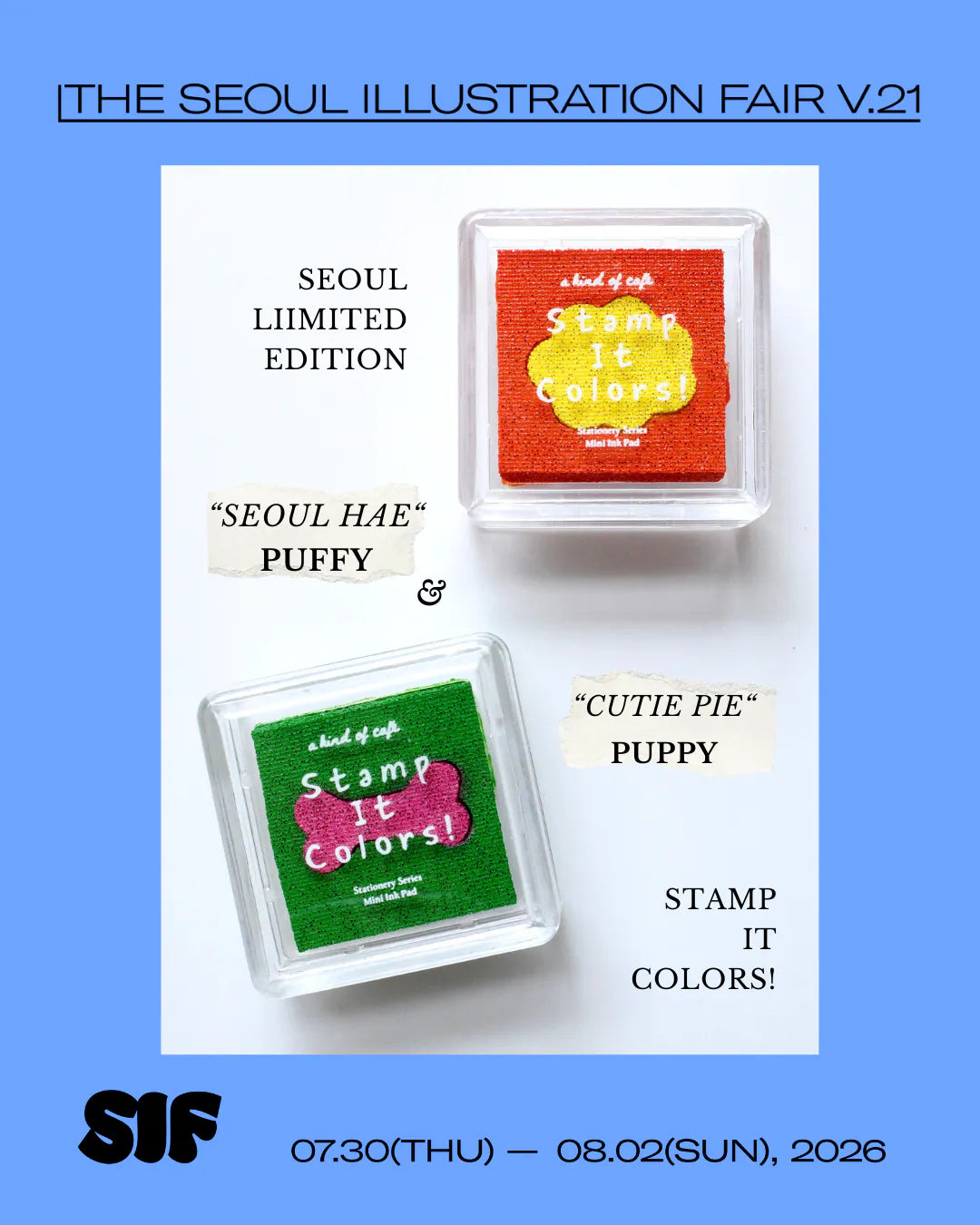 a kind of café Mini Duo-color Ink Pad - Seoul Limited Color
