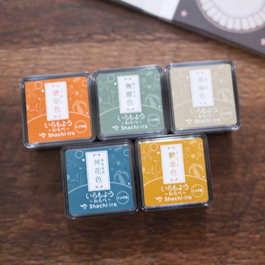 Shachihata Iromoyo Mini Ink Pad Collection - New 5 Colors