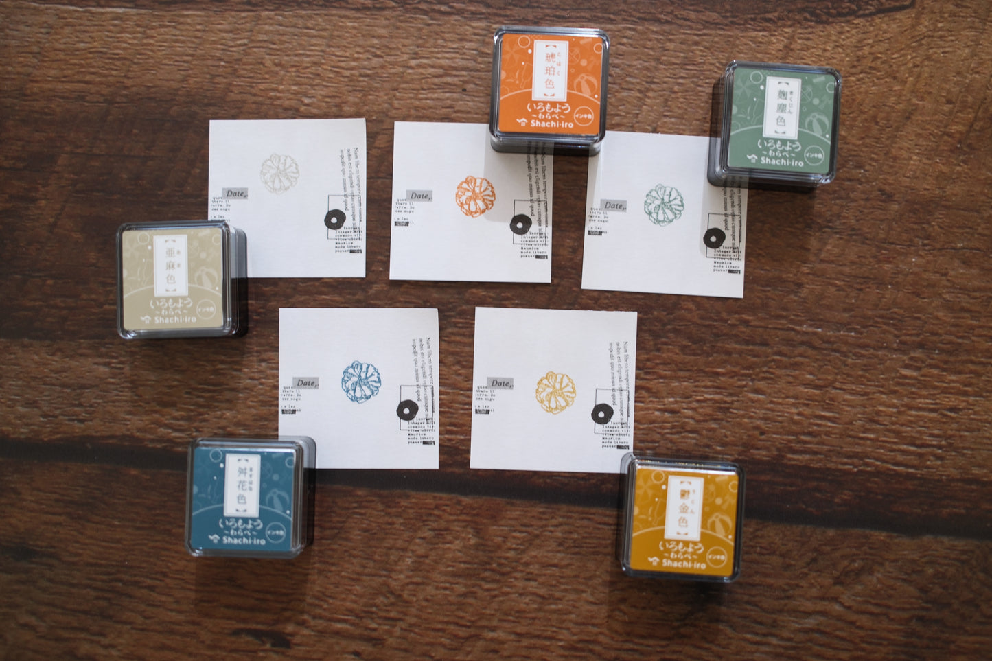 Shachihata Iromoyo Mini Ink Pad Collection - New 5 Colors