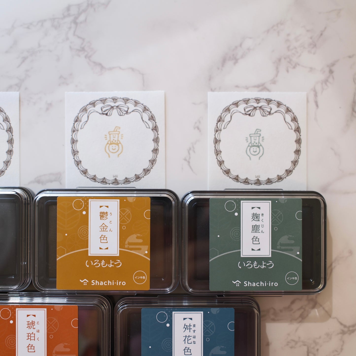 Shachihata Iromoyo Ink Pads, New 5 Colors