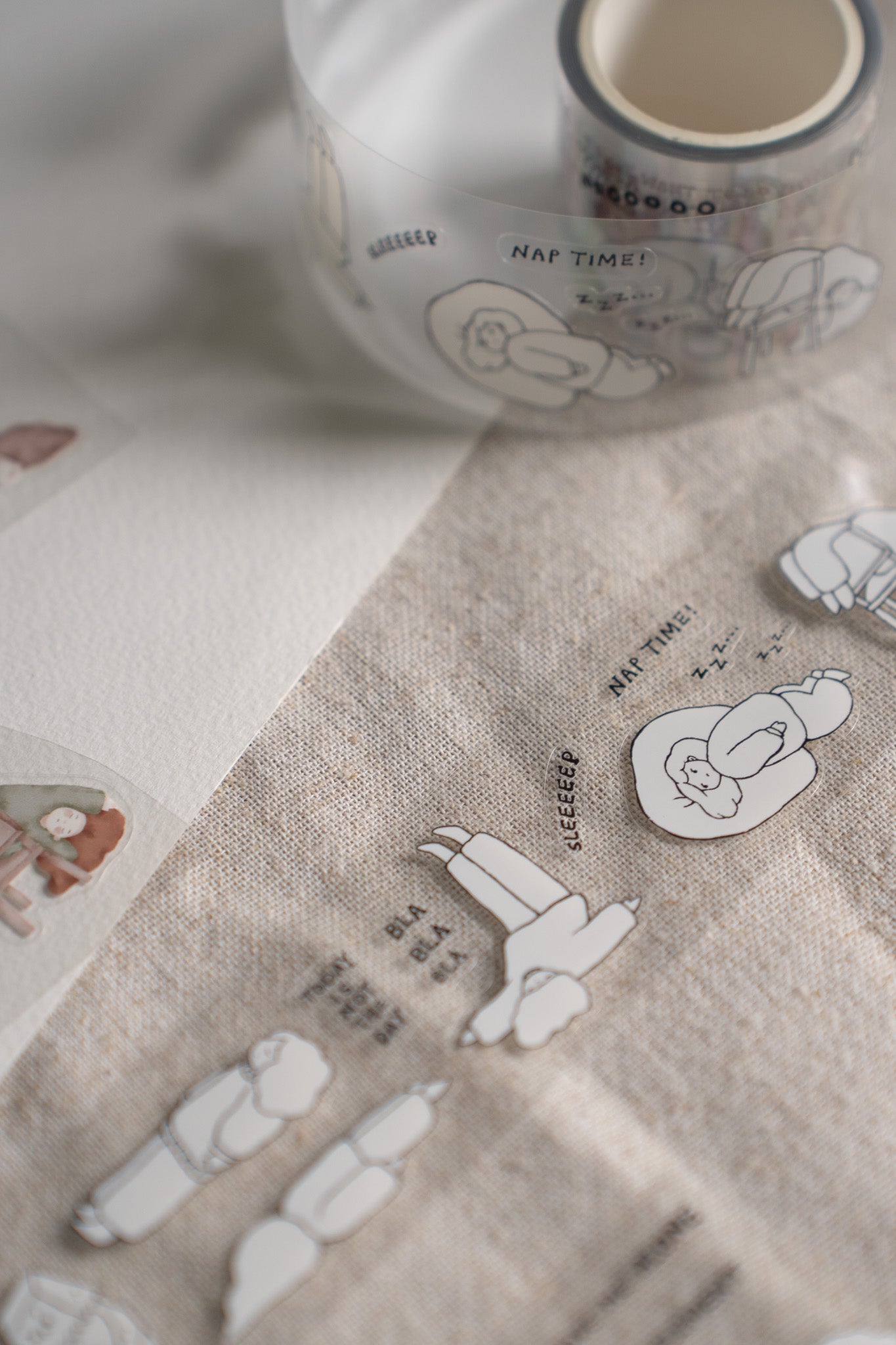 Sho Little Happiness I Just Want to Do Nothing Kiss-cut PET Tape