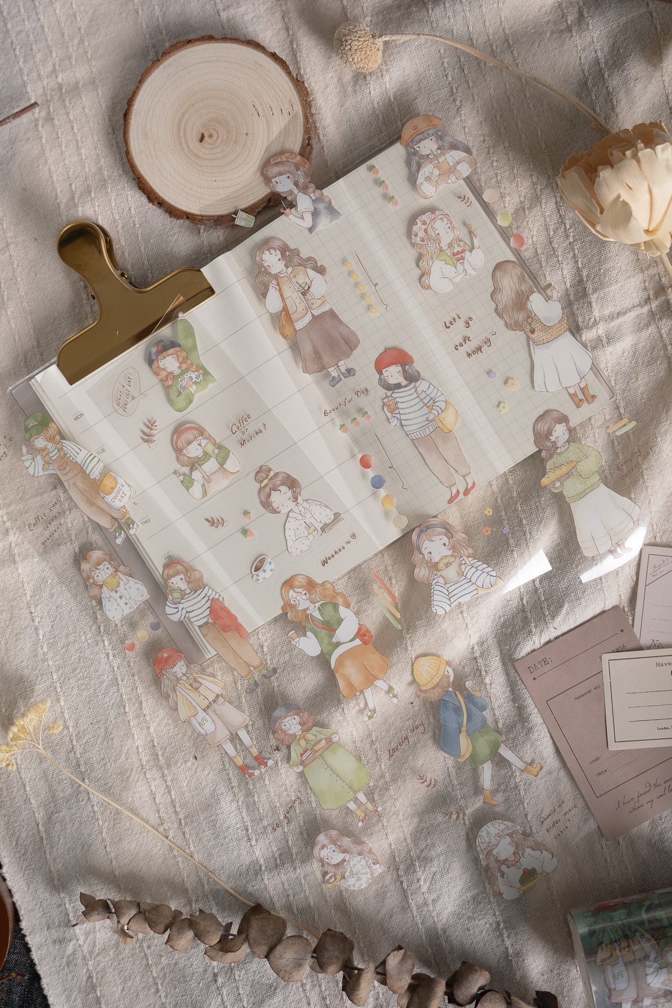 Sho Little Happiness Let's Go Cafe Hopping Kiss-cut PET Tape