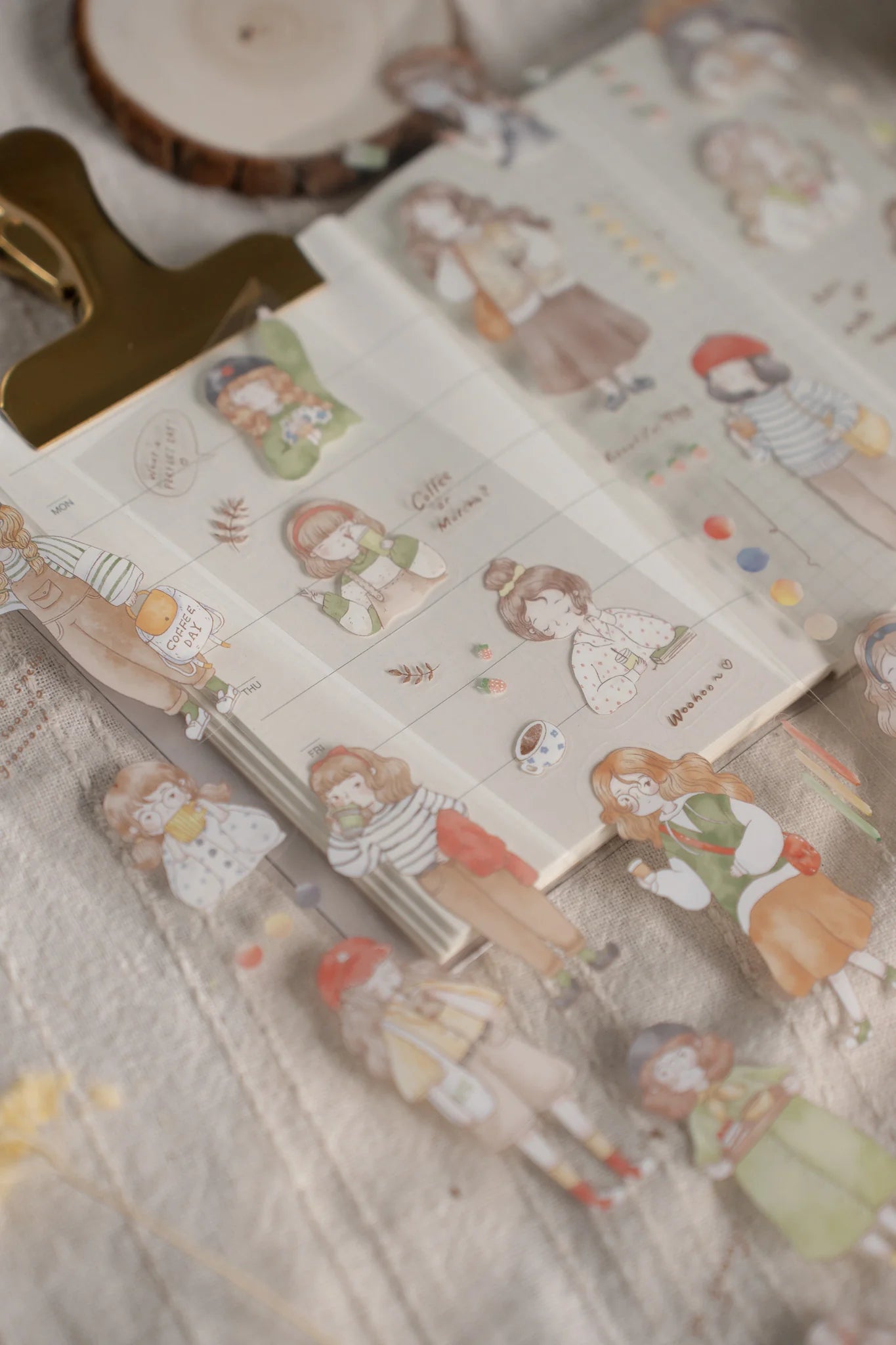 Sho Little Happiness Let's Go Cafe Hopping Kiss-cut PET Tape