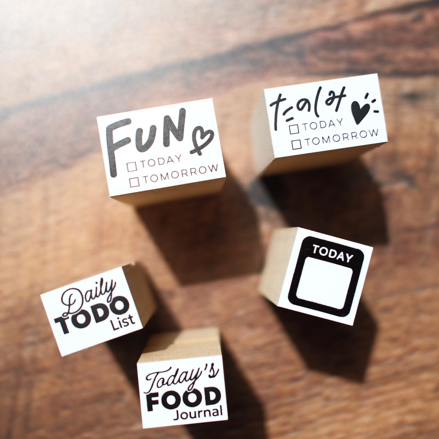 siawasehanko SUNKODO FUN Series Rubber Stamps, 5 designs