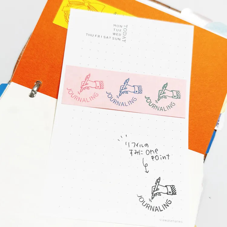 siawasehanko SUNKODO Journaling Hand Rubber Stamp