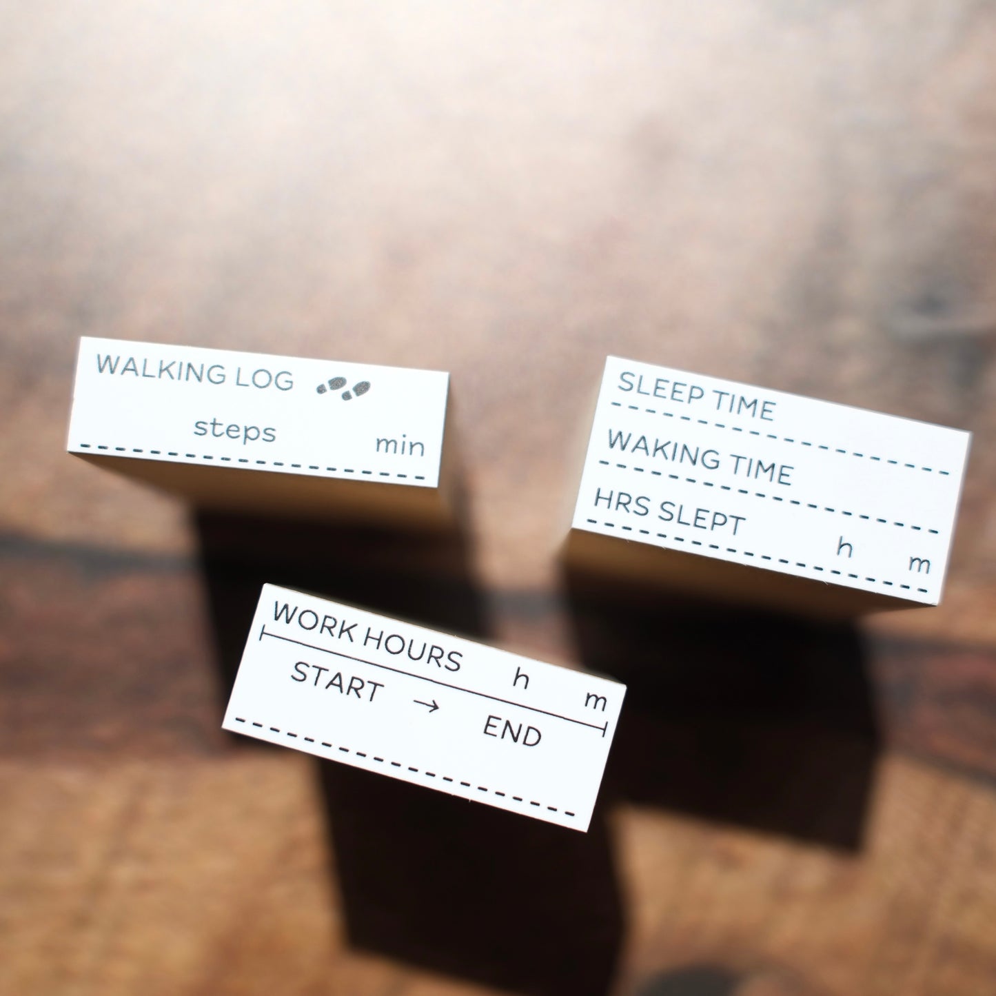 siawasehanko SUNKODO Log Series Rubber Stamps, 3 designs